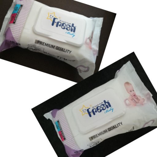 Fresh Baby vlhčené obrúsky Jumbo balenie s klipom 120 ks vlhčených obrúskov