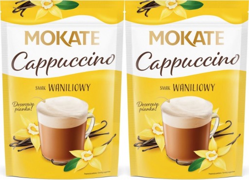 Instantná káva Mokate Cappuccino Vanilla Delicate Pena 110g x2