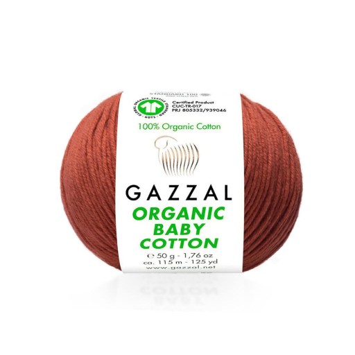 Gazzal Organic Baby Cotton priadza - 445 tehla