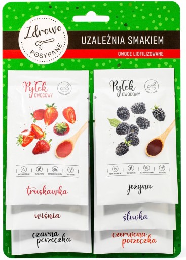 Zdravo posypané peľom - mrazom sušené ovocie
