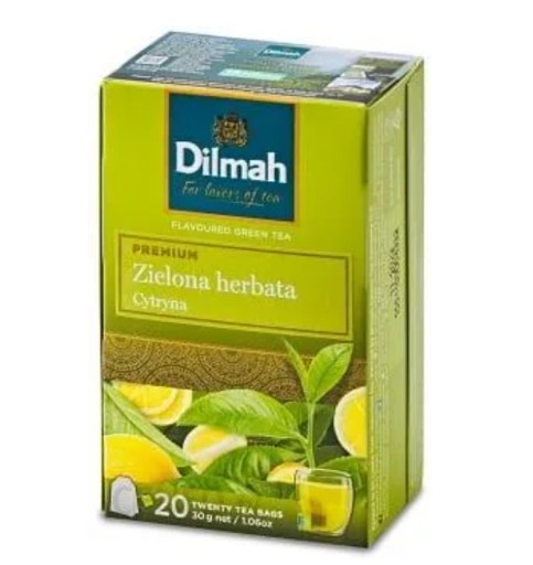 Dilmah Green Tea Zelený čaj s citrónom 20TB x 1,5g