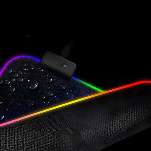 RGB LED USB HRANÁ PODLOŽKA PRE STOLÚ MYŠ SVIETENÁ 35x25cm