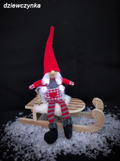 VIANOČNÝ GNOME GNOME SANTA TRWARVE ORNAMENT