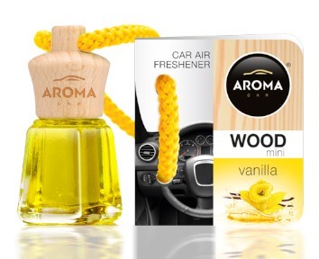 Aróma Drevená fľaša Elegantná vôňa do auta