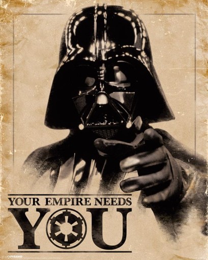 Plagát Star Wars Your Empire Needs You 40x50 cm