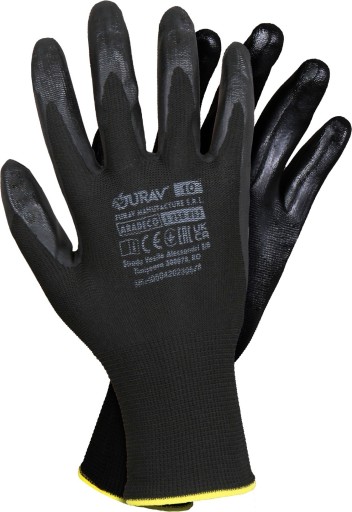 ARADECO LATEXOVÉ KRYTÉ RUKAVICE veľkosť 10 1 PÁR
