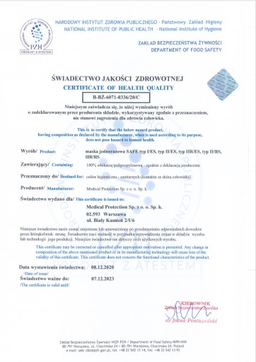 POĽSKÉ CHIRURGICKÉ MASKY CERTIFIKÁT PRE ZDRAVOTNÍCKE MASKY