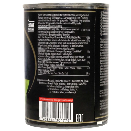 ZELENÝ HRACH HELCOM hrášok konzervovaný 400g
