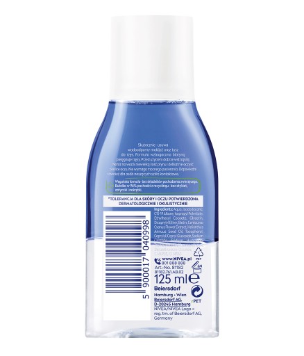 NIVEA Dvojfázový odličovač očí s biotínom a nevädzou 125ml