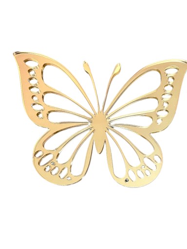 Tortový bočný vrchlík Butterfly butterflies zlaté zrkadlo 3
