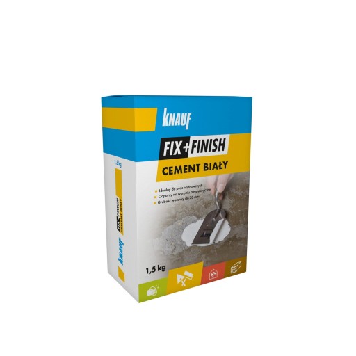 Knauf Fix+Finish biely cement 1,5 kg vrstva do 20 mm