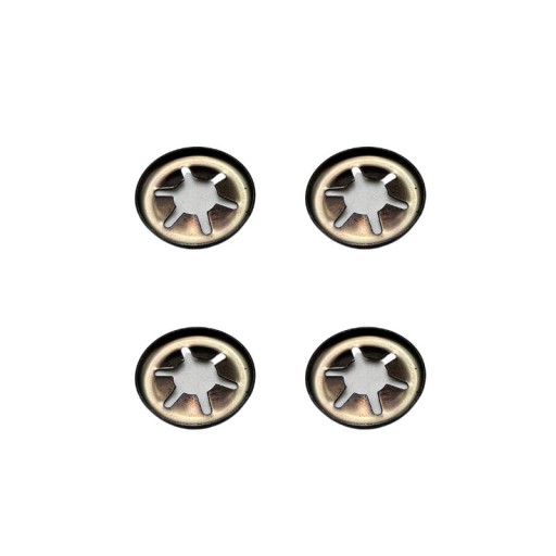 4x 8mm samosvorná podložka pre kolieska vozíka, na aretáciu na oske