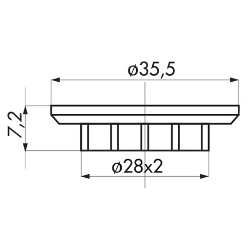 Matica 1 prstencová príruba E14 biela 4x