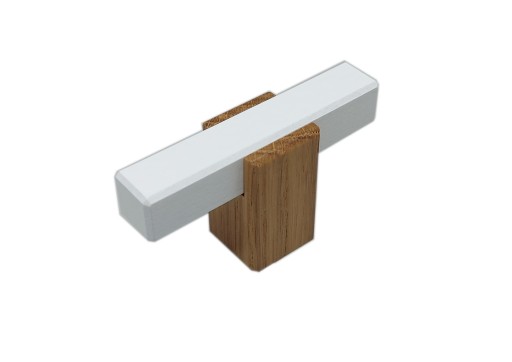 Nábytková kľučka Biela Buk Dĺžka zábradlia 60 mm KNOB