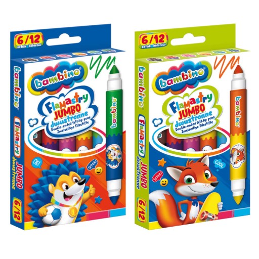 Obojstranné fixky, hrubé fixky 6/12col BAMBINO