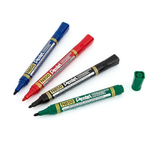 PENTEL N850 PERMANENTNÝ ZNAČOVAČ MODRÁ KRUHLÁ K