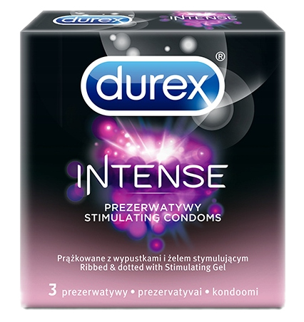 Kondómy DUREX Intense 1 balenie - 3 ks