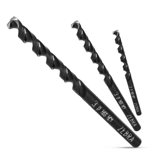 HSS ZEBRA KOV Vŕtačka DIN 338 3 mm WURTH do ocele Liatina ŠPIRÁLA