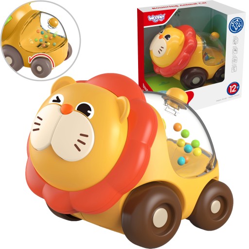 LION CAR SENSORY RATTLE BALLS WOOPIE BABY VOZIDLO