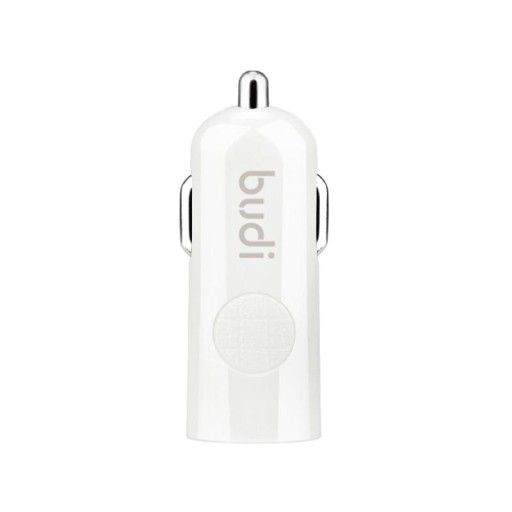 Budi USB nabíjačka do auta + Lightning kábel biely