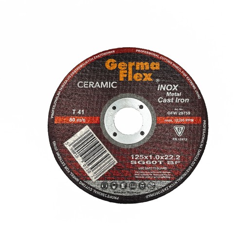Kovový rezací kotúč CERAMIC INOX 125x1,0mm Kvalita