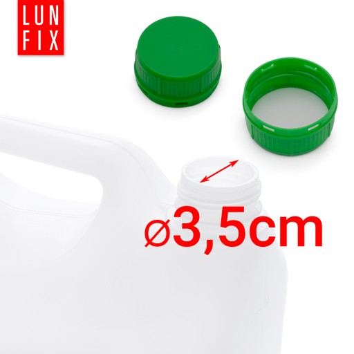 5l kanister, nádrž na vodu, nádoba HDPE + uzáver