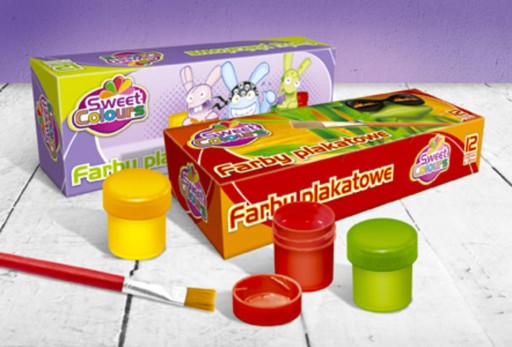 Plagátové farby Sweet Colours 12 farieb 20ml