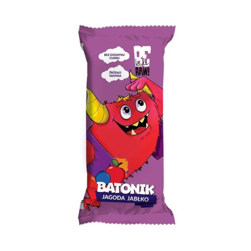 BeRAW! KIDS Tyčinka čučoriedka a jablko - ovocie bez cukru pre deti 25g