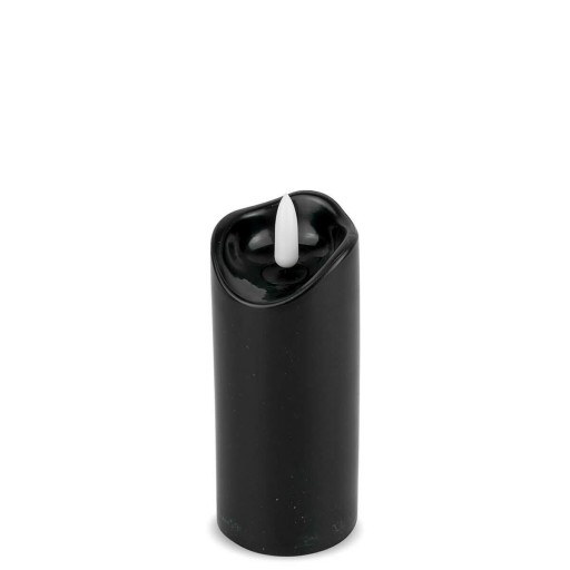 Voskovaná led sviečka 12,5 cm čierna 1/20/WAX-B 50/125