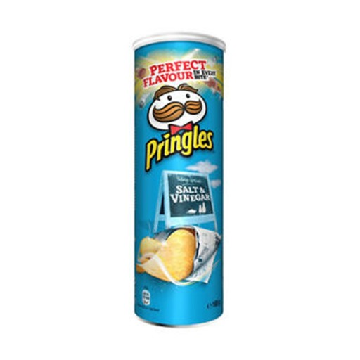 1x165g PRINGLES Salt & Vinegar Crisps UK