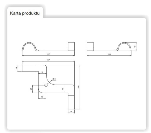 SEDLO NA SKLO A DOSKY PRE CHROMOVU POTRUBKU R-51/C AMIX