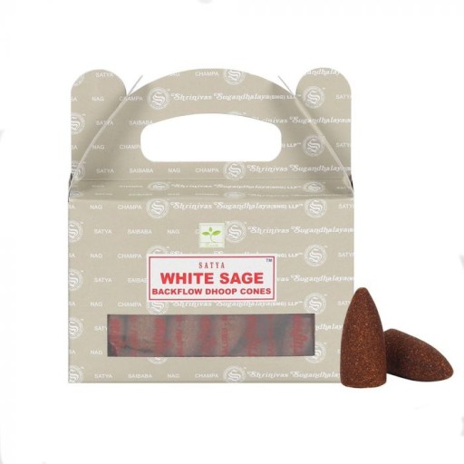 Vonné tyčinky Satya Backflow Dhoop White Sage
