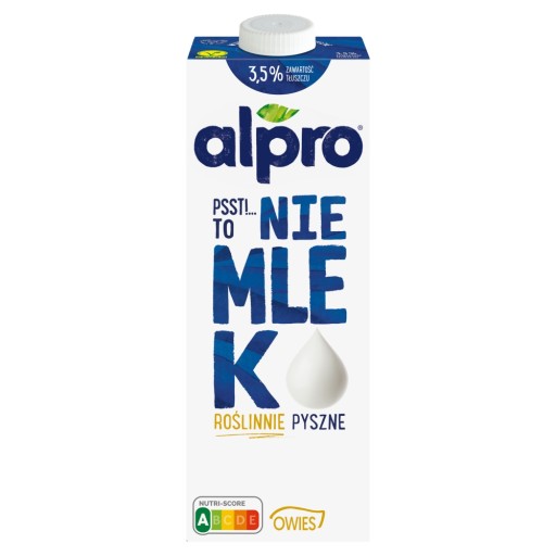 ALPRO RASTLINNÝ OVSNÝ NÁPOJ BEZ LAKTÓZY A CUKRU, NIE MLIEKA 3,5% 1L