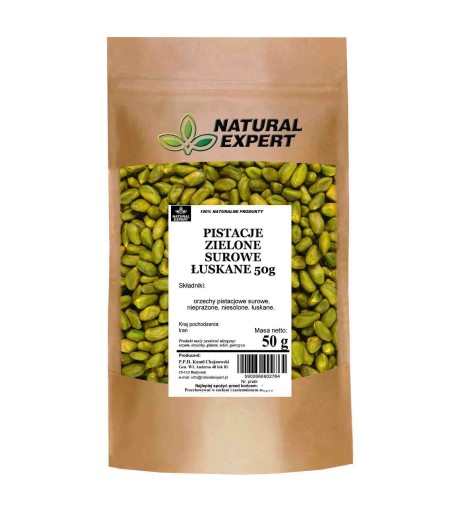 SUROVÉ ZELENÉ PISTÁCIE LÚPANÉ 50g