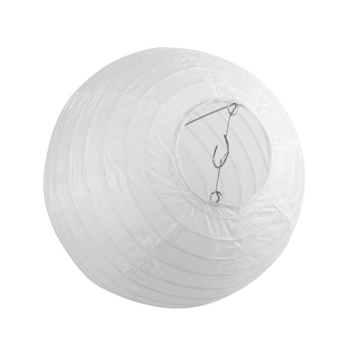 Papierový LAMPSHADE lampáš LAMPA 30cm BIELA