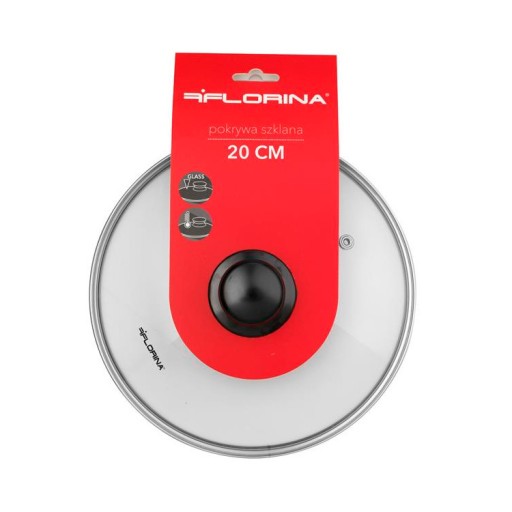 SKLENENÉ viečko FLORINA 20 CM