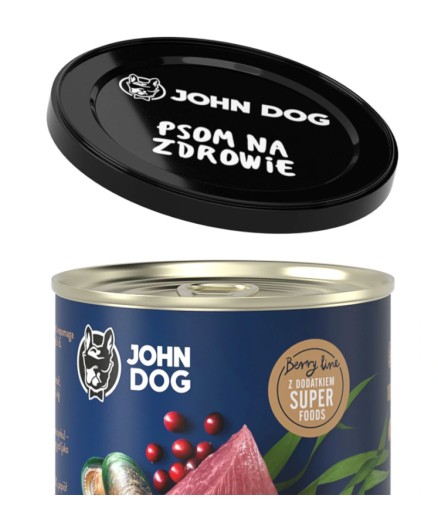 Veko JOHN DOG, veko na plechovku, veľké L