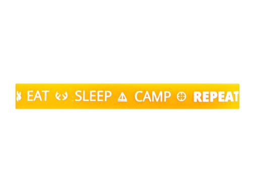 Silikónový náramok - Eat Sleep Camp Repeat