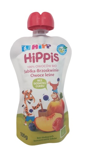 HiPP ovocné pyré jablká broskyne lesné ovocie