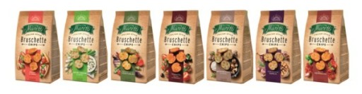 Bruschette chrumkavá zmes zeleninového snacku 70g