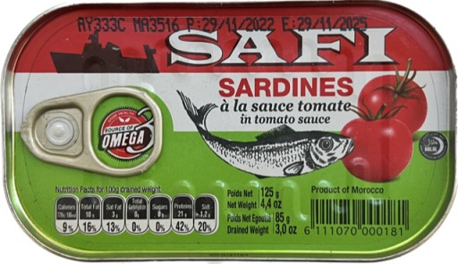 SAFI SARDINKY V RAJKOVEJ Omáčke 125G MK
