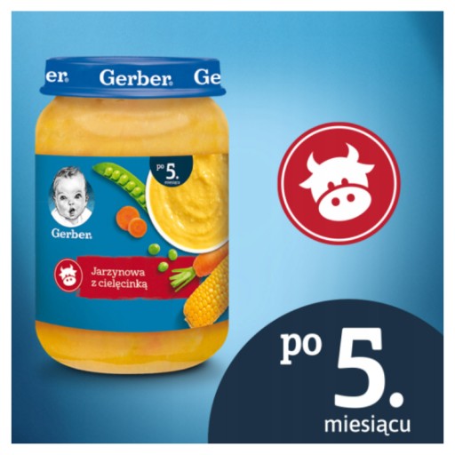 Večera Zeleninová polievka s teľacím mäsom od 5 mesiacov 190 g Gerber
