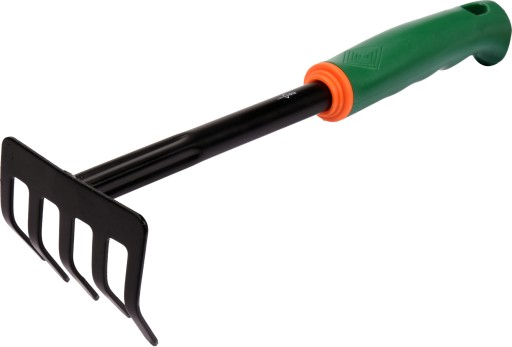 ZÁHRADNÉ HRABLE na lístie buriny ĽAHKÉ POHODLNÉ 5 ZUBOV malé FLO 30cm
