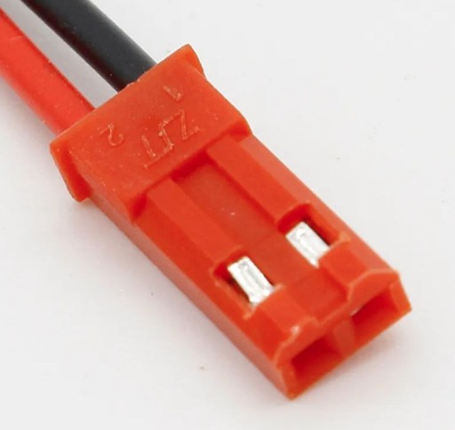 JST 2PIN konektor s LiPo RC BEC Káble batérie červená zástrčka + 2P zásuvka