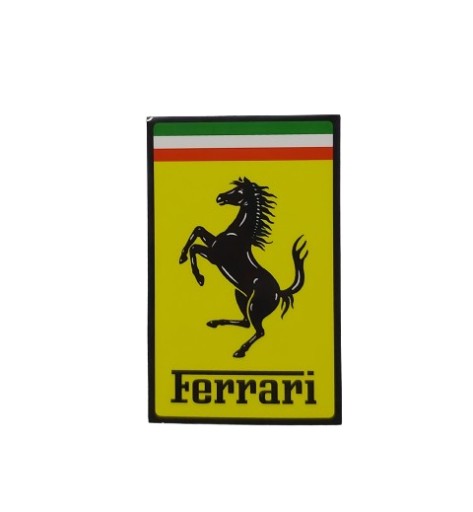 NÁLEPKA S LOGOM FERRARI 5,4 x 8,5 cm