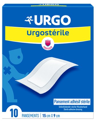 URGOSTREILE samolepiaci obväz 9x15 cm 10 ks