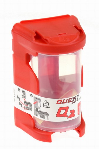 Q2 QuestSystem Organizér kontajnerov pre dielňu Červený