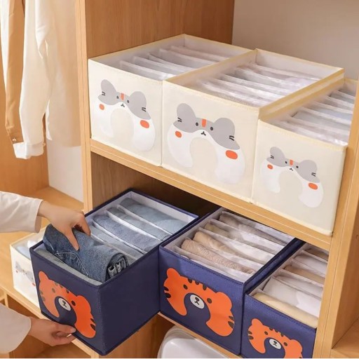 ORGANIZÁTOR NA OBLEČENIE DO ZÁSUVKY SEPARÁTOR ŠATNÍKA TIGER PRE DETI S