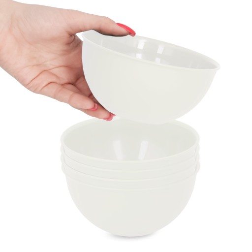Plastová kuchynská miska na šalát 500 ml krém