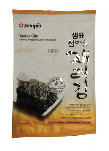 Pochutina na riasy Nori 20g Jaerae Gim